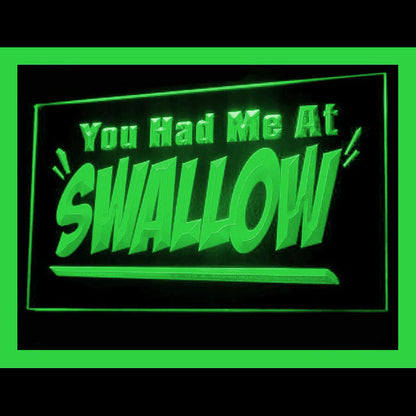 180063 You had me at Swallow Adult Store Shop Home Decor Open Display illuminated Night Light Neon Sign 16 Color By Remote