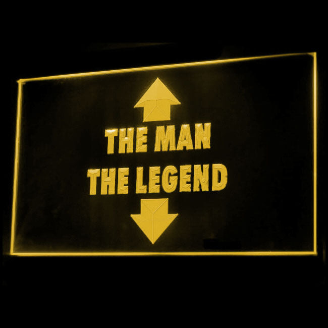 180064 The Man The Legend Adult Store Shop Home Decor Open Display illuminated Night Light Neon Sign 16 Color By Remote