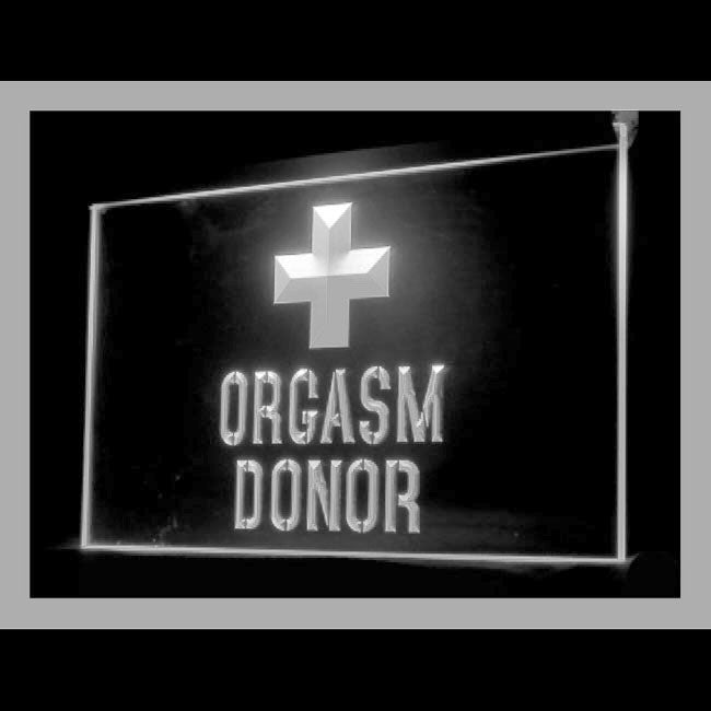 180070 Orgasm Donor Home Decor Adult Store Shop Home Decor Open Display illuminated Night Light Neon Sign 16 Color By Remote