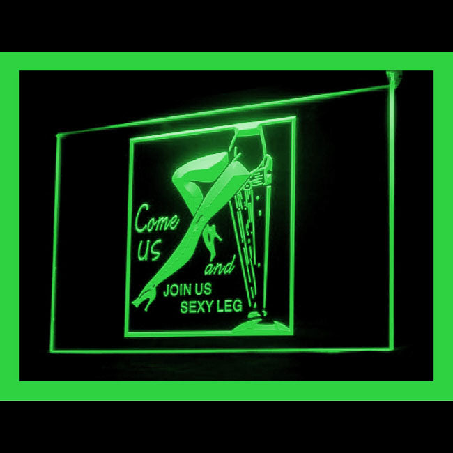 180071 Come Us Join Us Sexy Leg Adult Store Shop Home Decor Open Display illuminated Night Light Neon Sign 16 Color By Remote