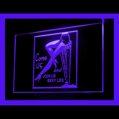 180071 Come Us Join Us Sexy Leg Adult Store Shop Home Decor Open Display illuminated Night Light Neon Sign 16 Color By Remote