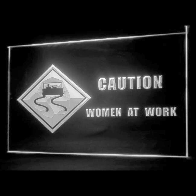 180074 Caution Women at Work Adult Store Shop Home Decor Open Display illuminated Night Light Neon Sign 16 Color By Remote
