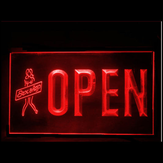 180075 Open Sexy Girls Adult Store Toys Shop Home Decor Open Display illuminated Night Light Neon Sign 16 Color By Remote