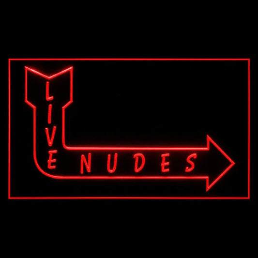 180076 Live Nudes Night Club Adult Store Shop Home Decor Open Display illuminated Night Light Neon Sign 16 Color By Remote