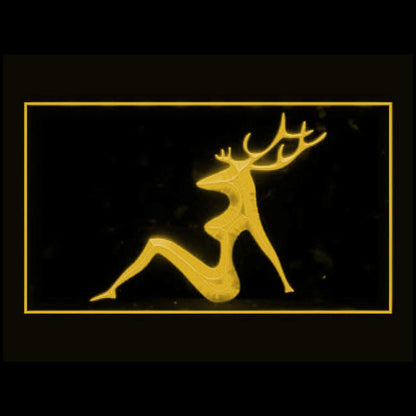 180077 Sexy Deer Home Decor Adult Store Shop Home Decor Open Display illuminated Night Light Neon Sign 16 Color By Remote