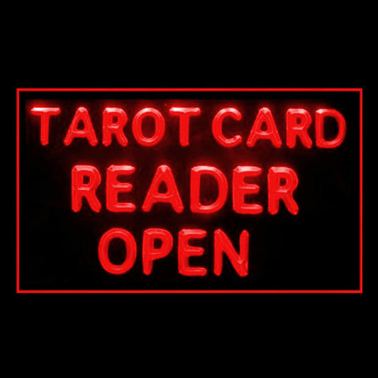 180087 Tarot Card Reader Open Psychic Shop Home Decor Open Display illuminated Night Light Neon Sign 16 Color By Remote