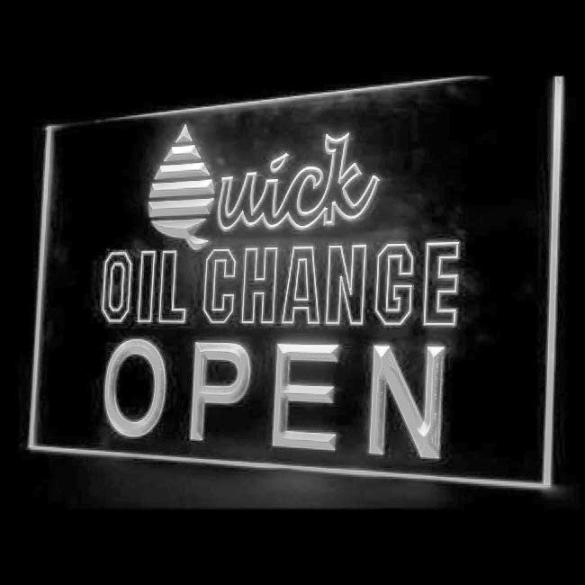 190003 Quick Oil Change Open Auto Repair Vehicle Home Decor Open Display illuminated Night Light Neon Sign 16 Color By Remote