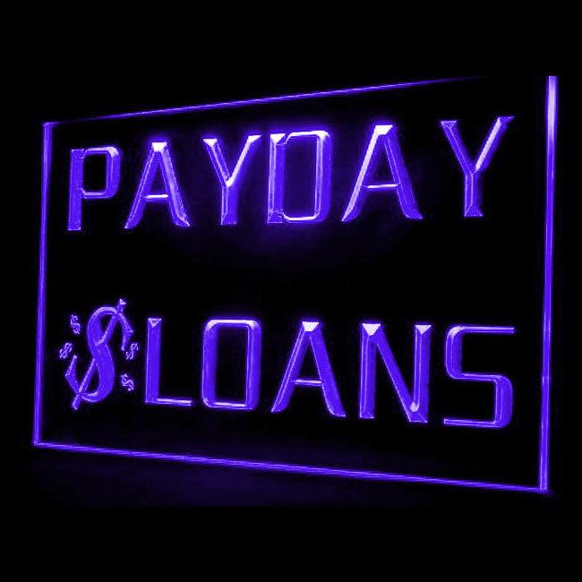 190006 Payday Loans Checks Cashed Store Shop Home Decor Open Display illuminated Night Light Neon Sign 16 Color By Remote