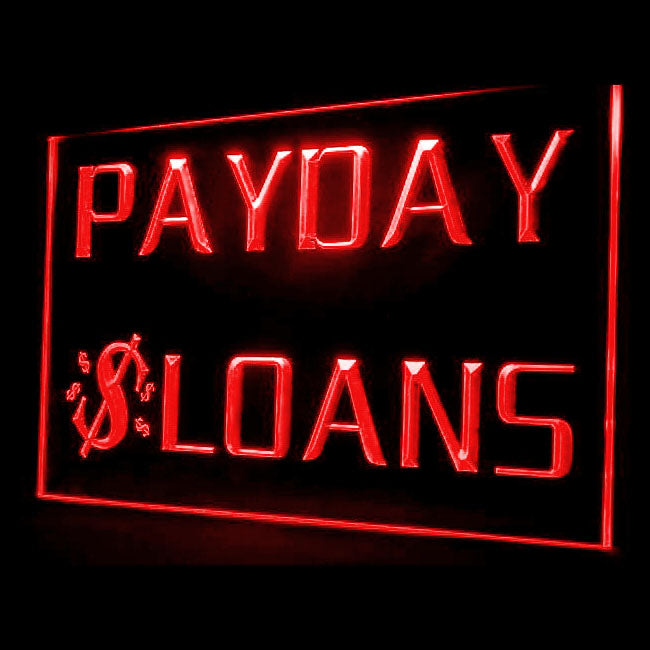 190006 Payday Loans Checks Cashed Store Shop Home Decor Open Display illuminated Night Light Neon Sign 16 Color By Remote