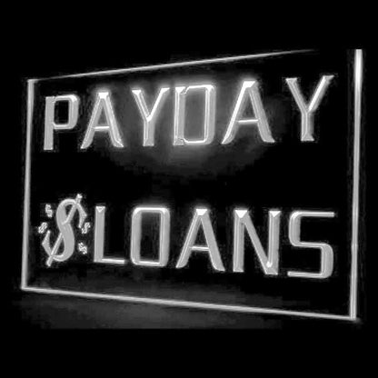 190006 Payday Loans Checks Cashed Store Shop Home Decor Open Display illuminated Night Light Neon Sign 16 Color By Remote