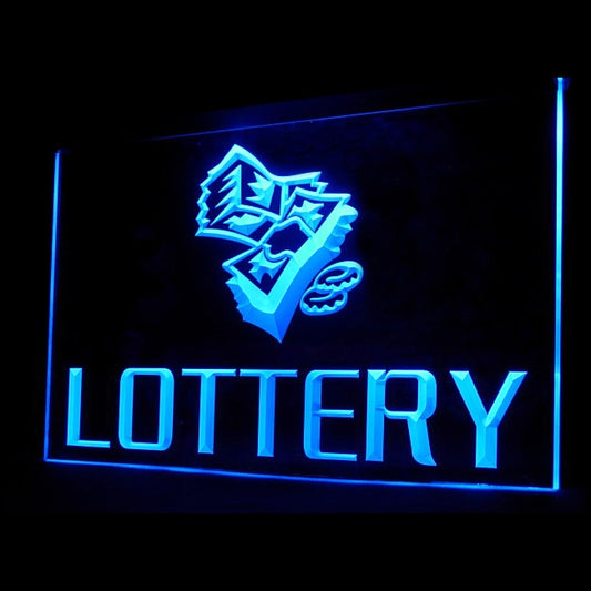 190007 Lottery Ticket Store Shop Home Decor Open Display illuminated Night Light Neon Sign 16 Color By Remote