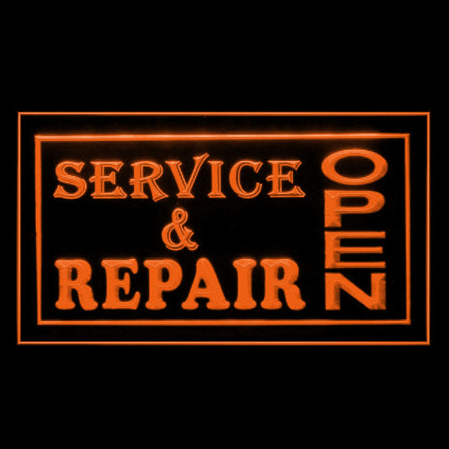 190011 Service Repair Auto Vehicle Shop Home Decor Open Display illuminated Night Light Neon Sign 16 Color By Remote