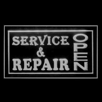 190011 Service Repair Auto Vehicle Shop Home Decor Open Display illuminated Night Light Neon Sign 16 Color By Remote