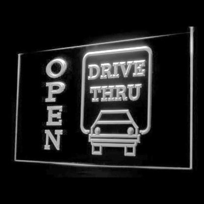 190014 Drive Thru Open Auto Repair Vehicle Home Decor Open Display illuminated Night Light Neon Sign 16 Color By Remote