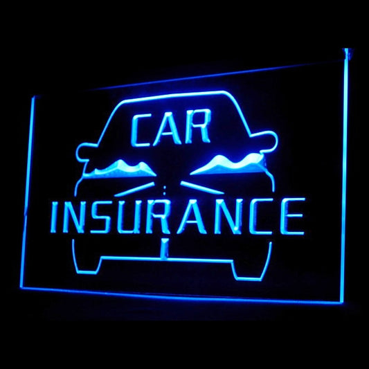 190016 Car Insurance Services Auto Vehicle Shop Home Decor Open Display illuminated Night Light Neon Sign 16 Color By Remote