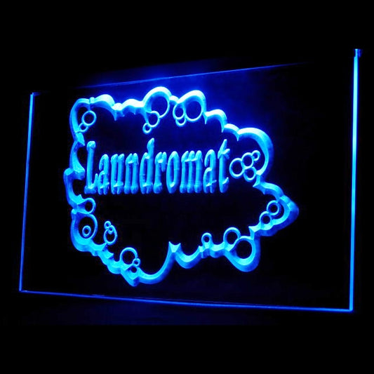 190023 Laundromat Laundry Washing Shop Home Decor Open Display illuminated Night Light Neon Sign 16 Color By Remote