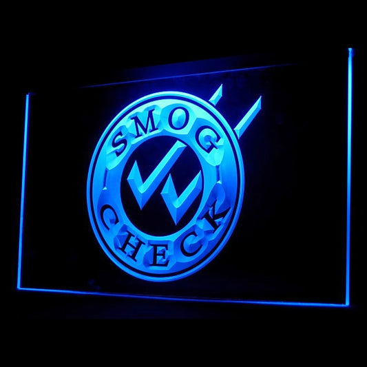 190027 Smog Check Auto Vehicle Qualified Shop Home Decor Open Display illuminated Night Light Neon Sign 16 Color By Remote