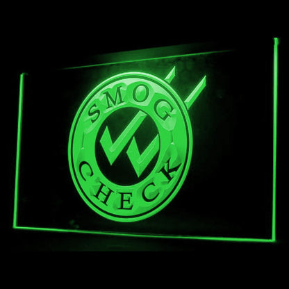 190027 Smog Check Auto Vehicle Qualified Shop Home Decor Open Display illuminated Night Light Neon Sign 16 Color By Remote