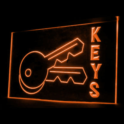 190032 Keys Locksmiths Tool Shop Home Decor Open Display illuminated Night Light Neon Sign 16 Color By Remote