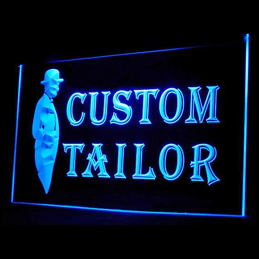 190034 Custom Tailor Made Clothing Shop Store Home Decor Open Display illuminated Night Light Neon Sign 16 Color By Remote