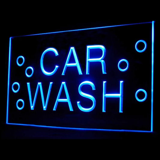 190041 Car Wash Auto Body Vehicle Shop Home Decor Open Display illuminated Night Light Neon Sign 16 Color By Remotes