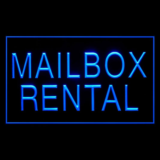 190047 Mail Box Rental Shop Home Decor Open Display illuminated Night Light Neon Sign 16 Color By Remote