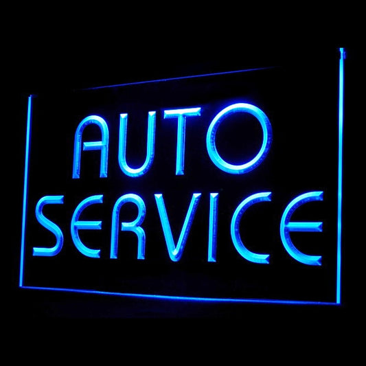 190050 Auto Service Vehicle Shop Home Decor Open Display illuminated Night Light Neon Sign 16 Color By Remotes