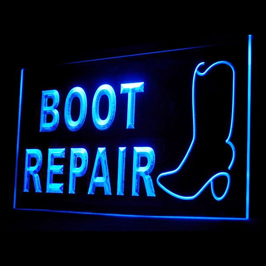 190055 Boot Repair Shoe Store Shop Home Decor Open Display illuminated Night Light Neon Sign 16 Color By Remote