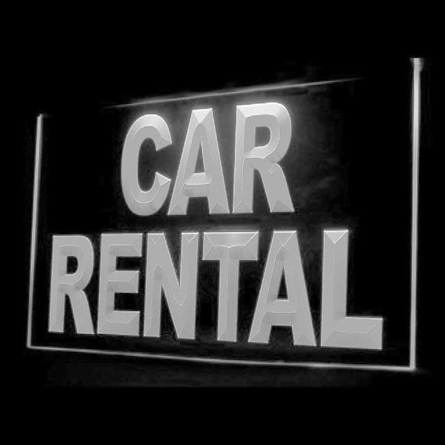 190061 Car Rental Auto Vehicle Shop Home Decor Open Display illuminated Night Light Neon Sign 16 Color By Remotes