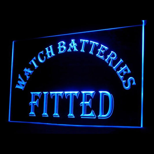 190063 Watch Batteries Fitted Store Shop Home Decor Open Display illuminated Night Light Neon Sign 16 Color By Remote