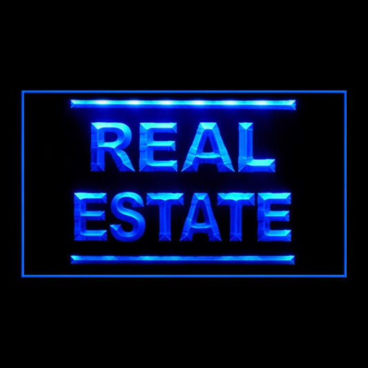 190067 Real Estate Store Shop Home Decor Open Display illuminated Night Light Neon Sign 16 Color By Remote