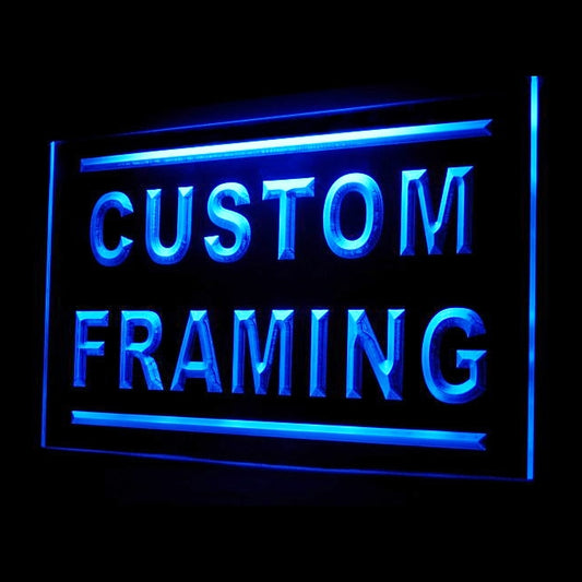 190068 Custom Framing Store Shop Home Decor Open Display illuminated Night Light Neon Sign 16 Color By Remote