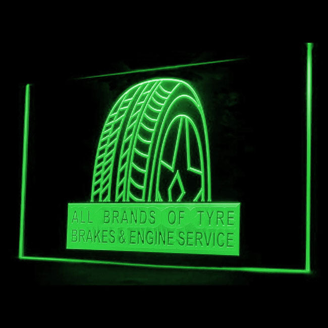 190071 Type Brakes Engine Services Vehicle Shop Home Decor Open Display illuminated Night Light Neon Sign 16 Color By Remotes
