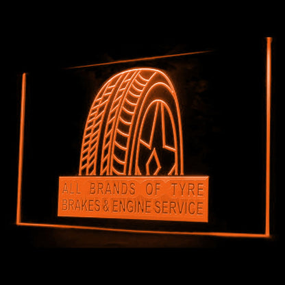 190071 Type Brakes Engine Services Vehicle Shop Home Decor Open Display illuminated Night Light Neon Sign 16 Color By Remotes
