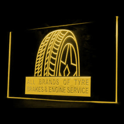 190071 Type Brakes Engine Services Vehicle Shop Home Decor Open Display illuminated Night Light Neon Sign 16 Color By Remotes