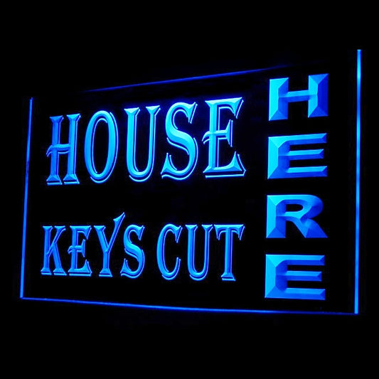 190073 House Keys Cut Here Tool Shop Home Decor Open Display illuminated Night Light Neon Sign 16 Color By Remote