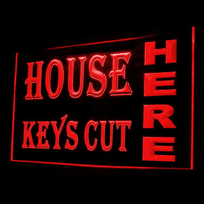 190073 House Keys Cut Here Tool Shop Home Decor Open Display illuminated Night Light Neon Sign 16 Color By Remote