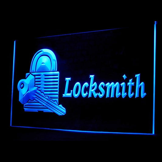 190075 Locksmith Keys Tool Shop Home Decor Open Display illuminated Night Light Neon Sign 16 Color By Remote