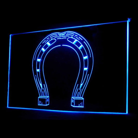 190077 Horseshoe Horse Store Shop Home Decor Open Display illuminated Night Light Neon Sign 16 Color By Remote