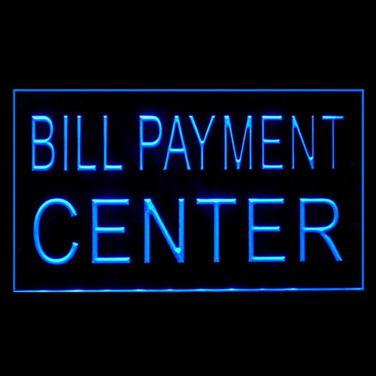 190084 Bill Payment Center Store Shop Home Decor Open Display illuminated Night Light Neon Sign 16 Color By Remote