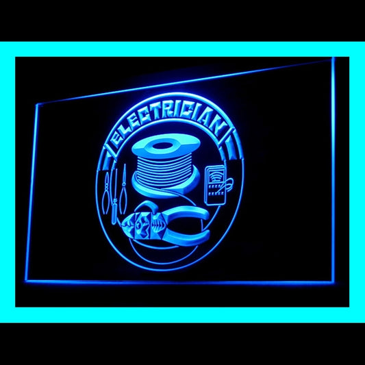 190091 Electrician Service Tools Shop Home Decor Open Display illuminated Night Light Neon Sign 16 Color By Remote