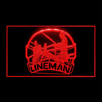 190094 Lineman Service Tools Shop Home Decor Open Display illuminated Night Light Neon Sign 16 Color By Remote