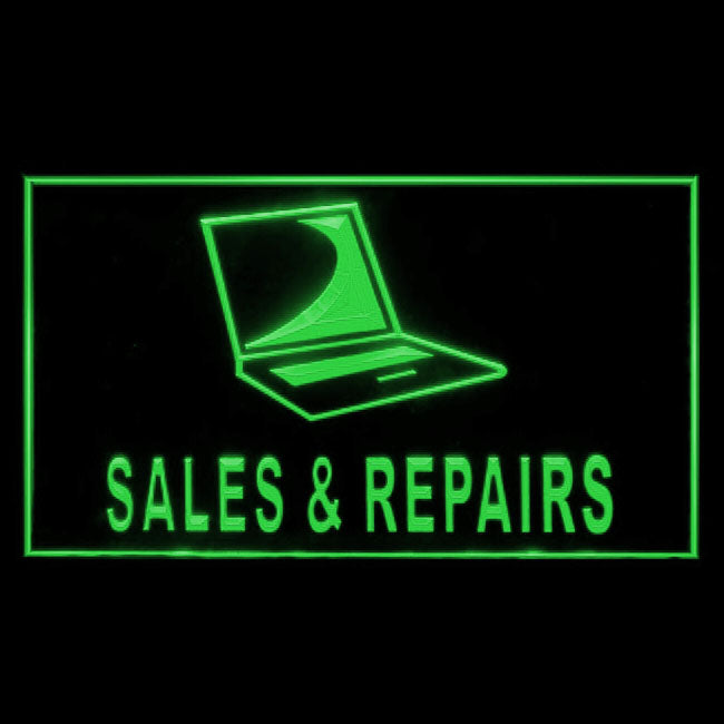 190097 Computer Sales Repairs Store Shop Home Decor Open Display illuminated Night Light Neon Sign 16 Color By Remote
