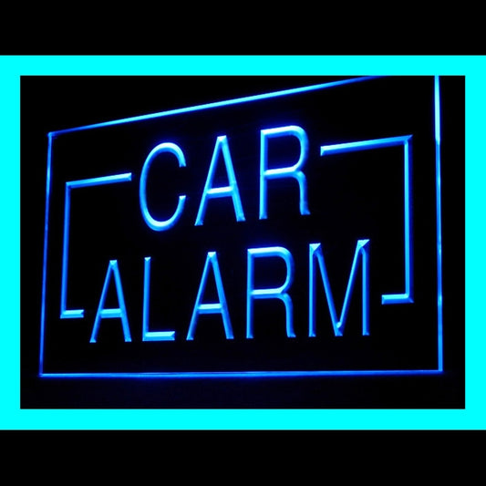 190098 Car Alarm Auto Body Vehicle Shop Home Decor Open Display illuminated Night Light Neon Sign 16 Color By Remotes