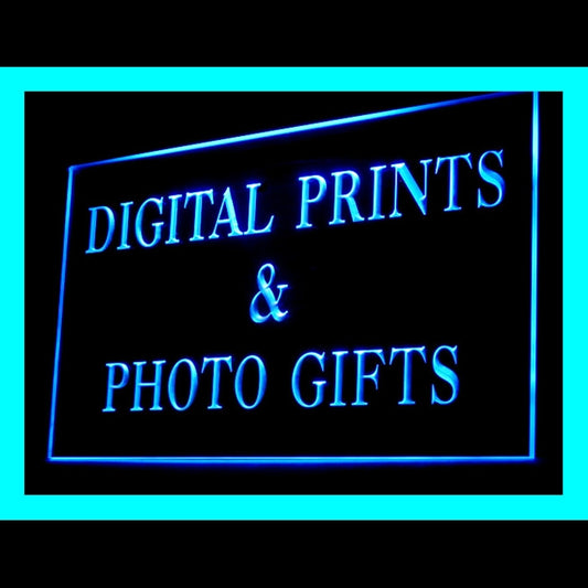 190100 Digital Prints Photo Gifts Store Shop Home Decor Open Display illuminated Night Light Neon Sign 16 Color By Remote