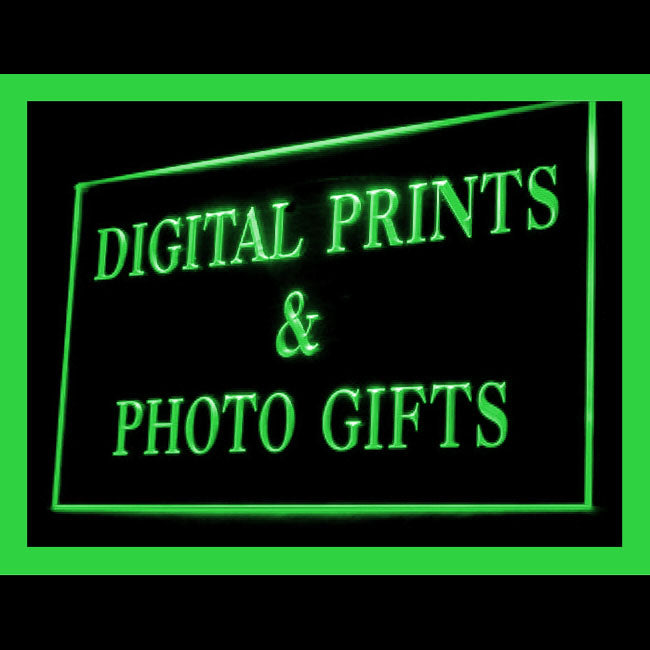 190100 Digital Prints Photo Gifts Store Shop Home Decor Open Display illuminated Night Light Neon Sign 16 Color By Remote