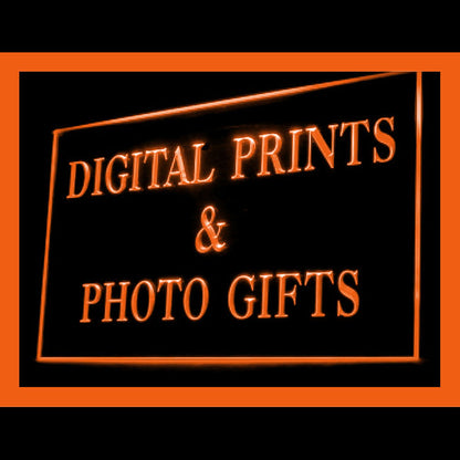 190100 Digital Prints Photo Gifts Store Shop Home Decor Open Display illuminated Night Light Neon Sign 16 Color By Remote