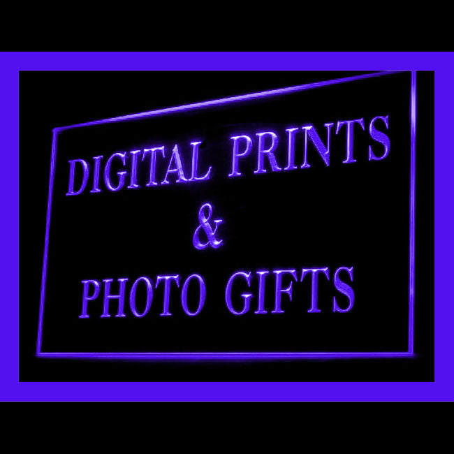 190100 Digital Prints Photo Gifts Store Shop Home Decor Open Display illuminated Night Light Neon Sign 16 Color By Remote