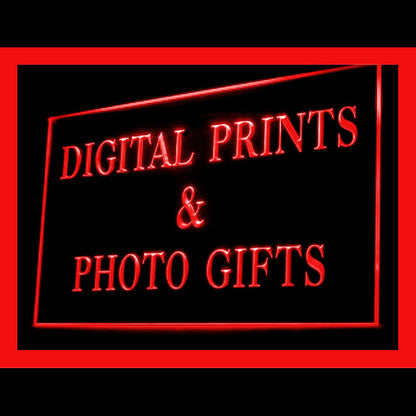 190100 Digital Prints Photo Gifts Store Shop Home Decor Open Display illuminated Night Light Neon Sign 16 Color By Remote