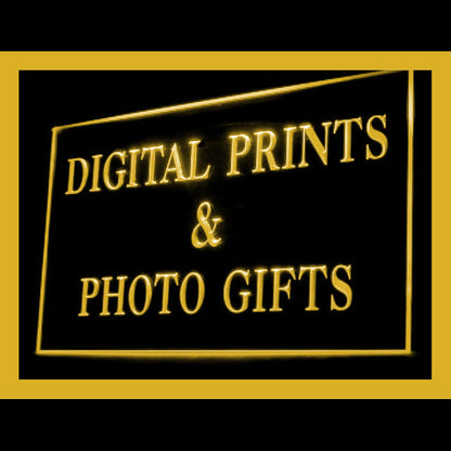 190100 Digital Prints Photo Gifts Store Shop Home Decor Open Display illuminated Night Light Neon Sign 16 Color By Remote
